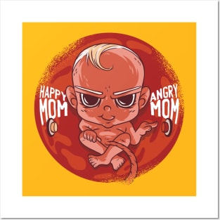 Bad Baby Graphic Tee Posters and Art